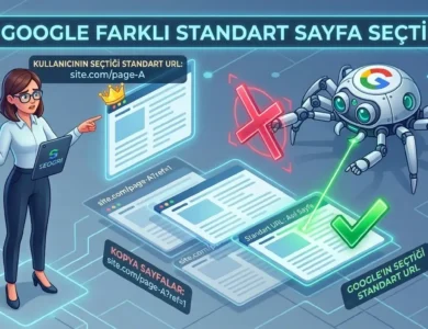 search console kopya hataları google farklı bir canonical secti
