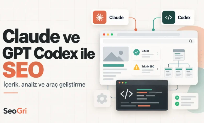 claude ve gpt codex ile seo analiz ve araç geliştirme