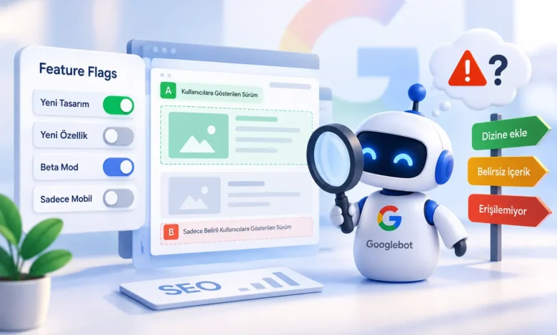 feature flag kullanımı seoyu nasıl etkiler, mobil web a-b test ve googlebot riskleri